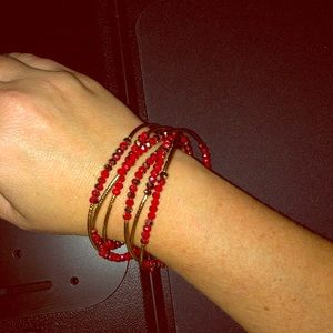 Scout stone wrap bracelet / necklace.